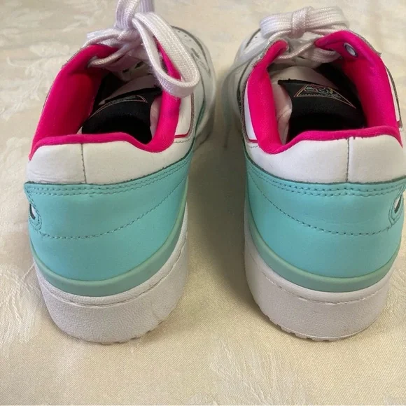 Adidas Womens Forum Bold 'White Clear Aqua Adidas / Sneakers / - Picture 7 of 9